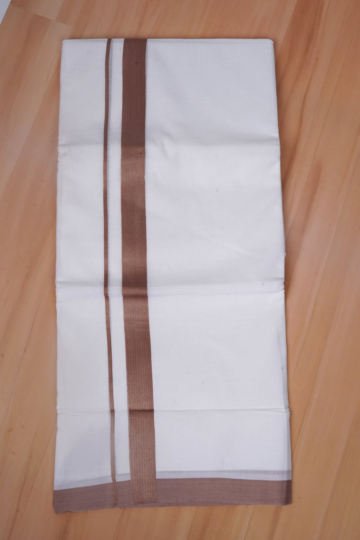 FCD-75 W/D DHOTI 3.80 MTR- Light Brown