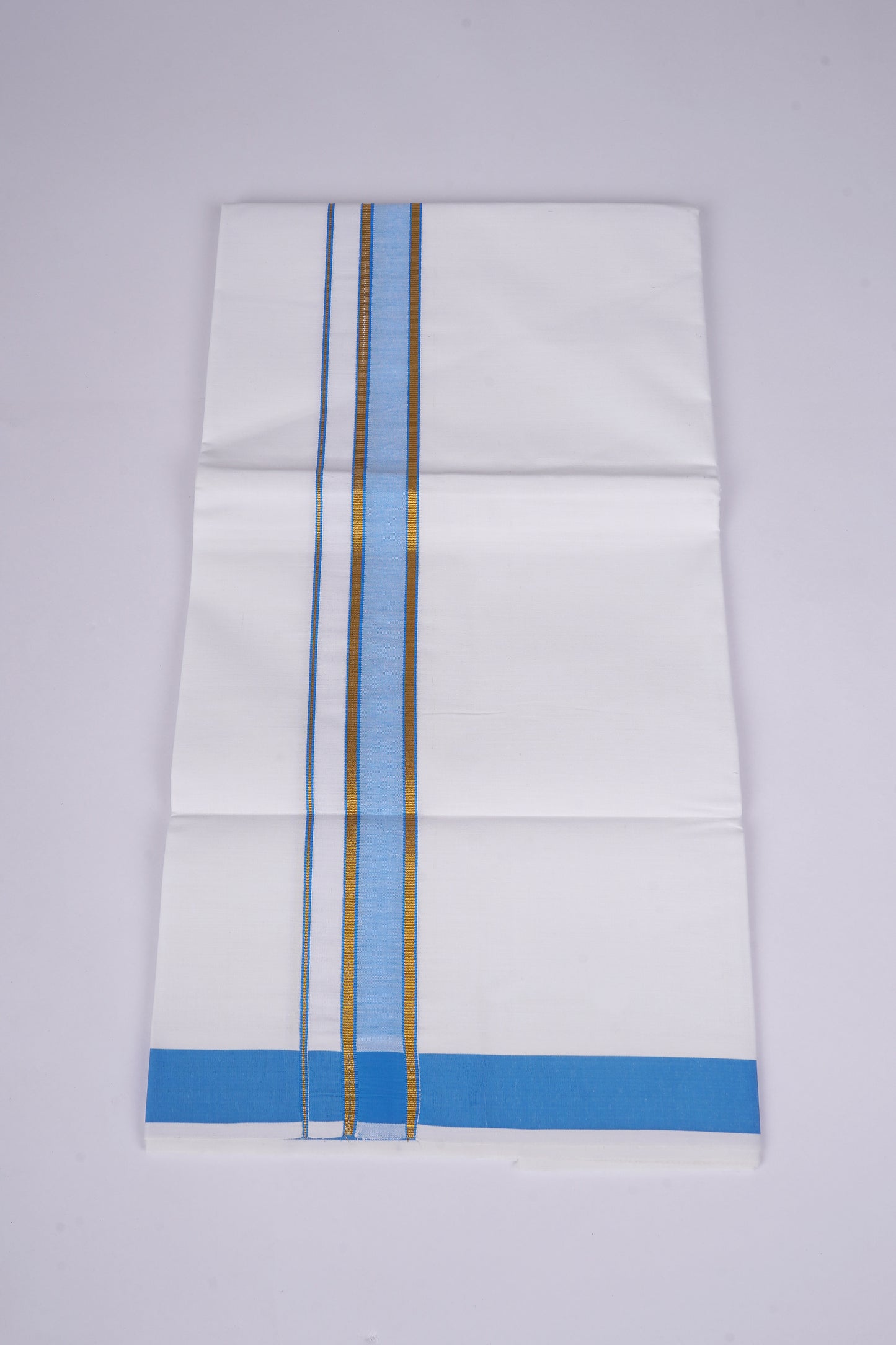 FS-106 W/S DHOTI 2.00 MTR - PEACOCK BLUE
