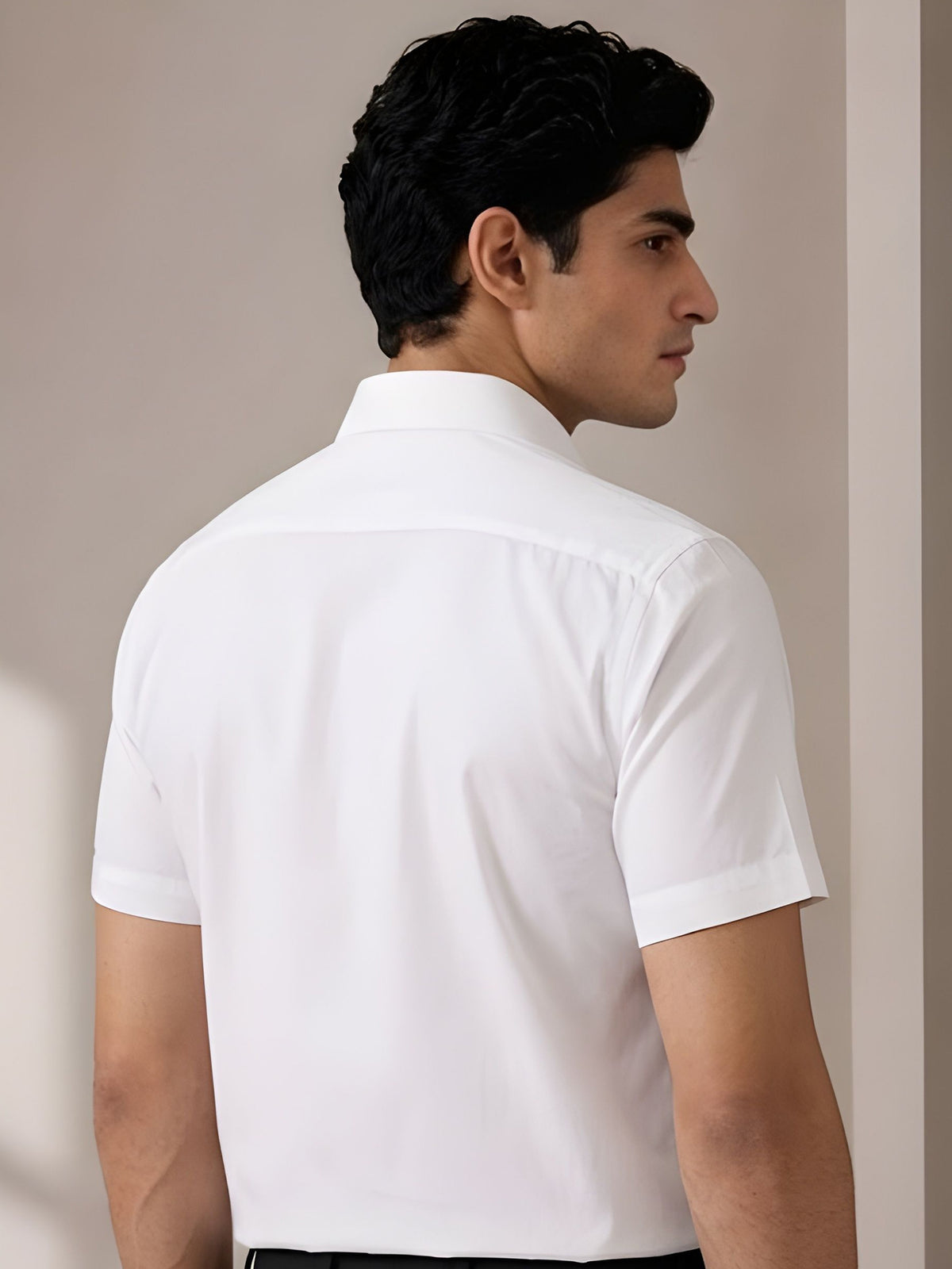 Sun Rays Formal White Shirt For Men