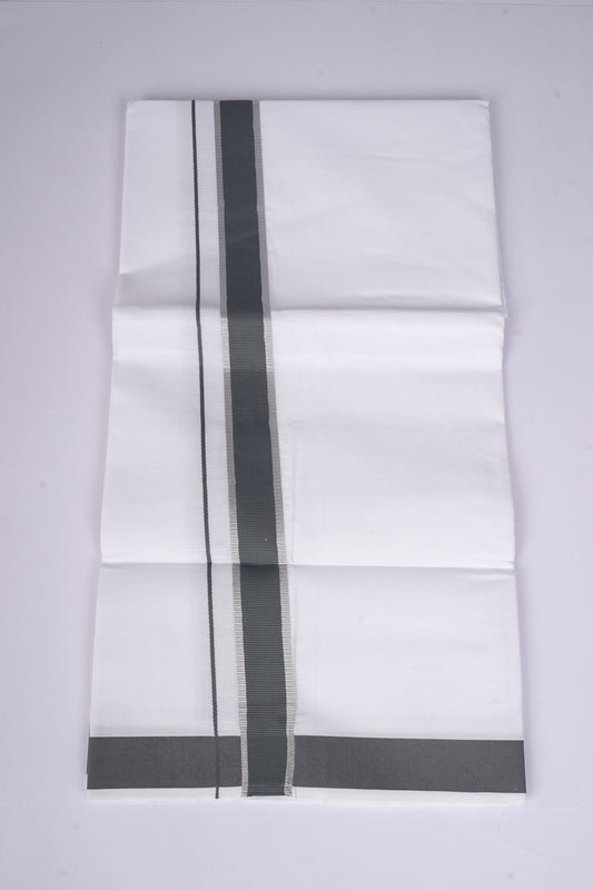 FS-96 W/S DHOTI 2.00 MTR - SILVER GRAY