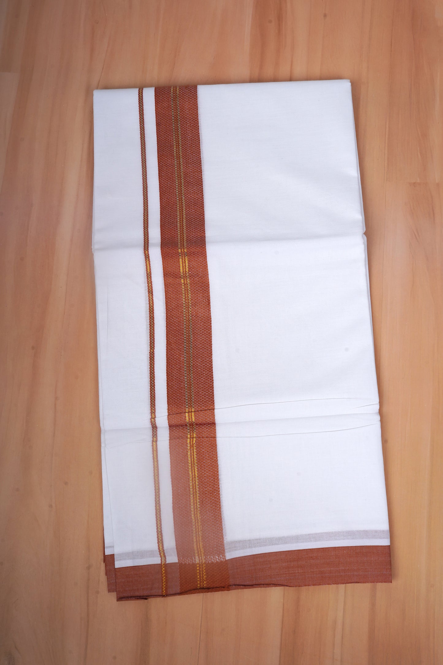 FCD-606 W/D DHOTI 3.80 MTR - Light Brown