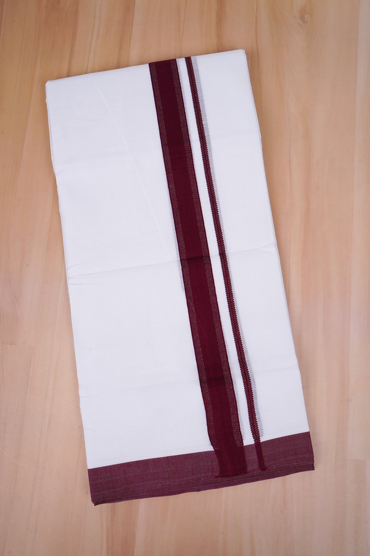 FCD-246 W/D DHOTI 4.00 MTR-Dark Maroon