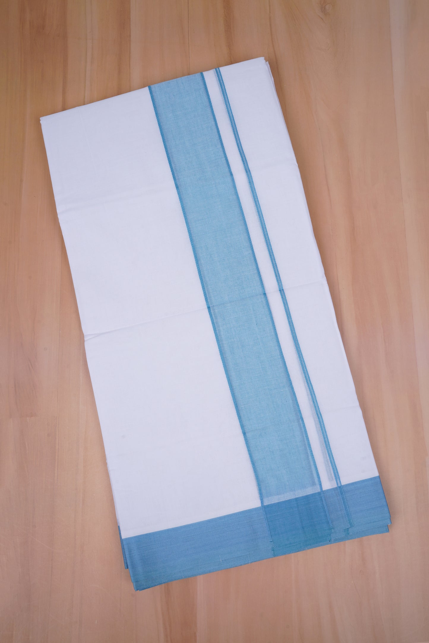 FCD-04 W/D DHOTI 4.00 MTR- Light Blue