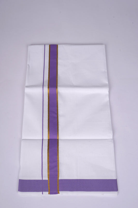 FS-115 W/S DHOTI 2.00 MTR - GOLD VIOLET