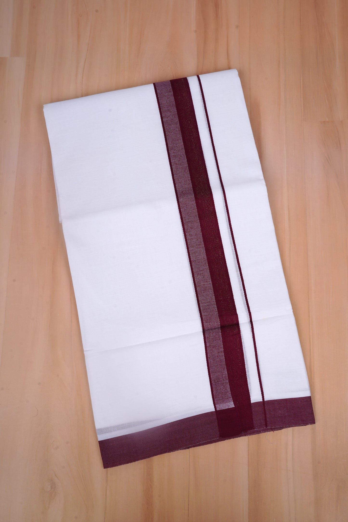 FCD-600 W/D DHOTI 3.80 MTR - Dark maroon