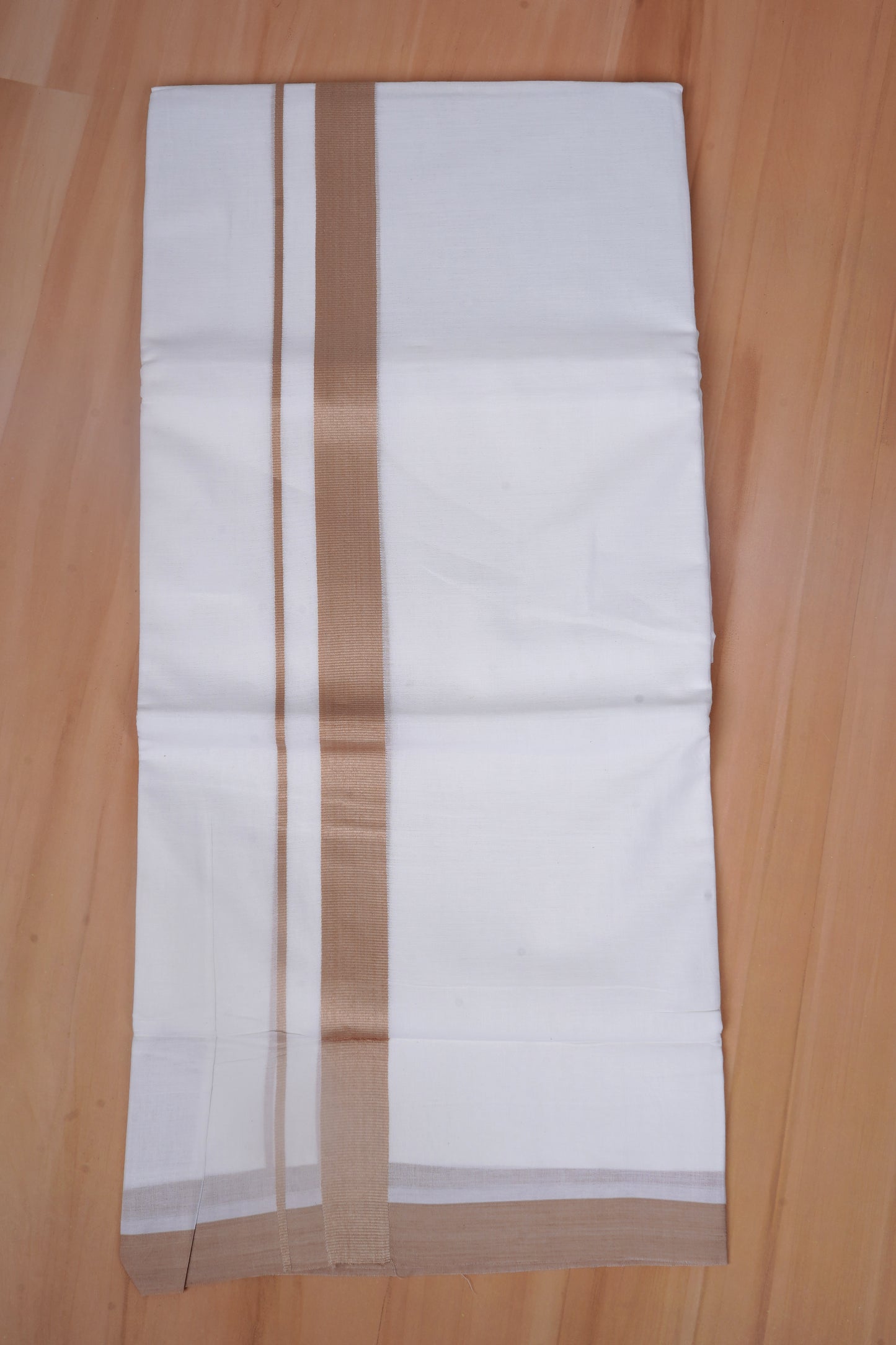 FCD-75 W/D DHOTI 3.80 MTR- Light Brown