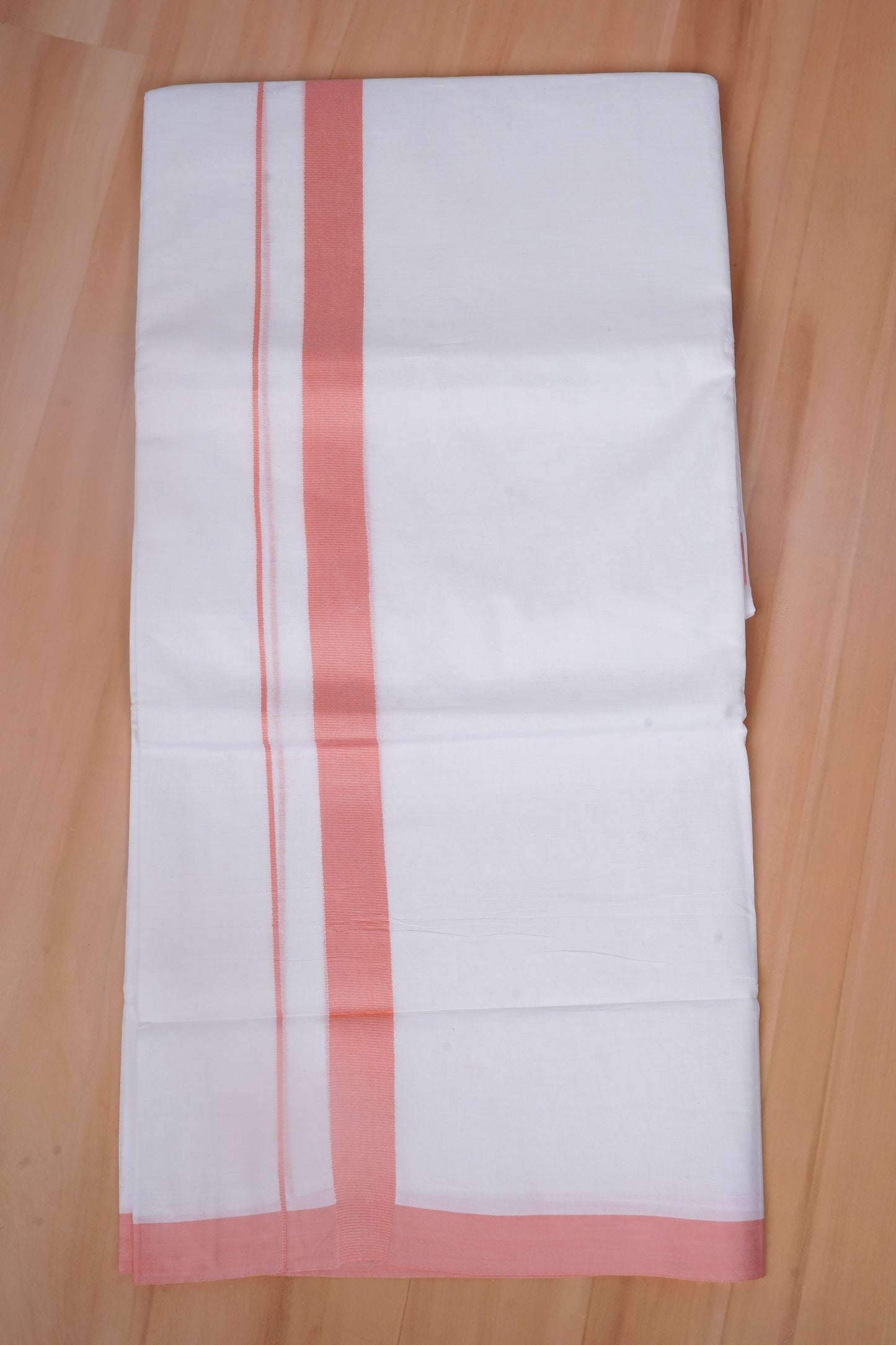FCD-75 W/D DHOTI 3.80 MTR- LIght Orange