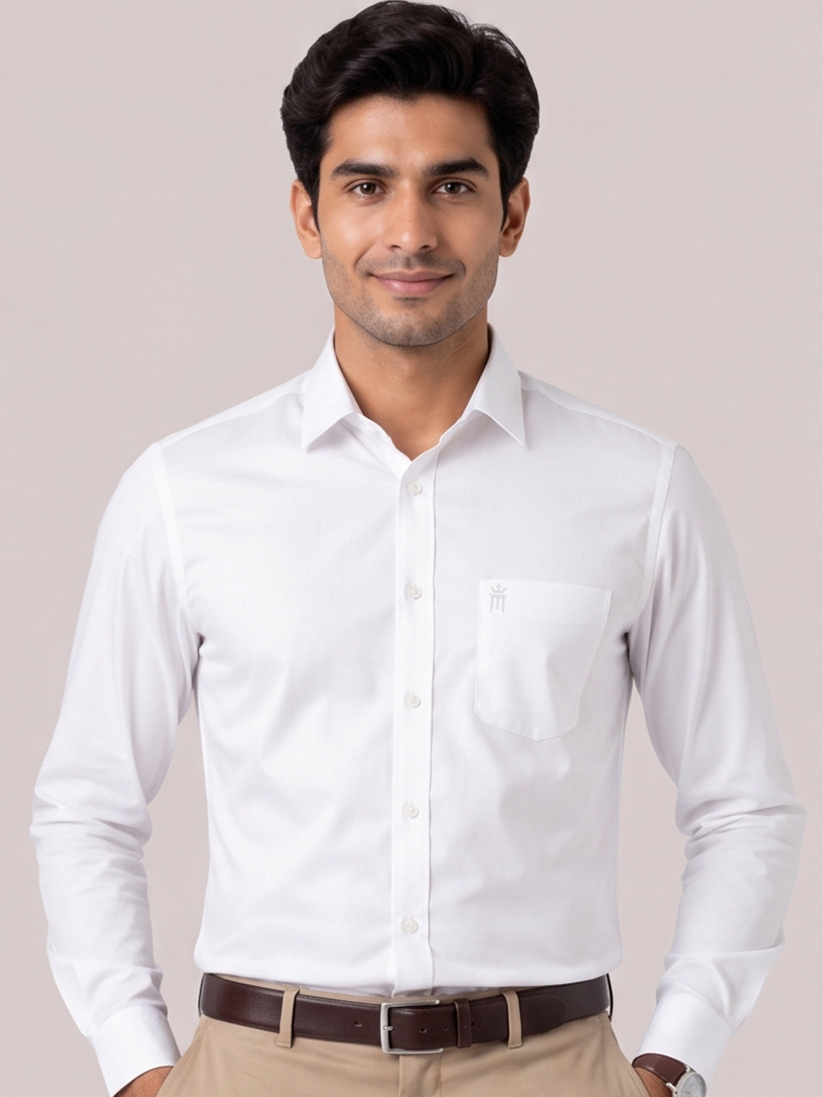 Dennis White Shirt For Men