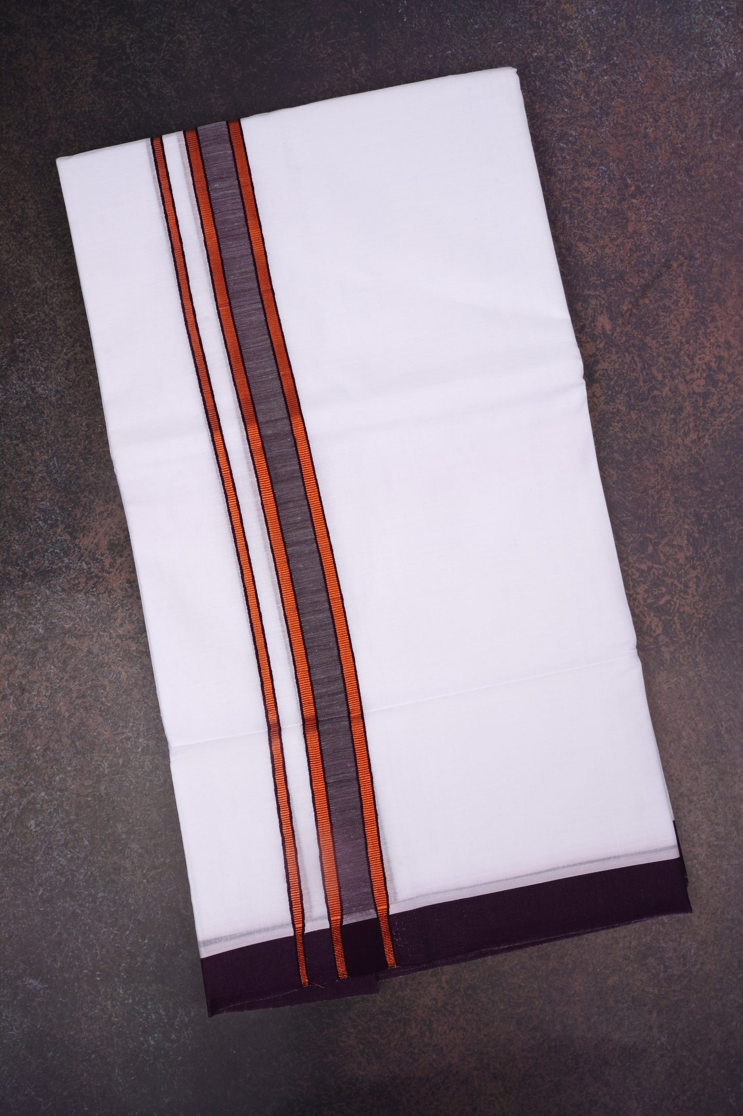 FD-176 W/D DHOTI 3.80 MTR-Dark maroon
