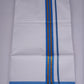 FS-100 W/S DHOTI  2.00 MTR - Blue