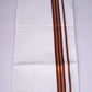 FS-100 W/S DHOTI  2.00 MTR - Dark Brown