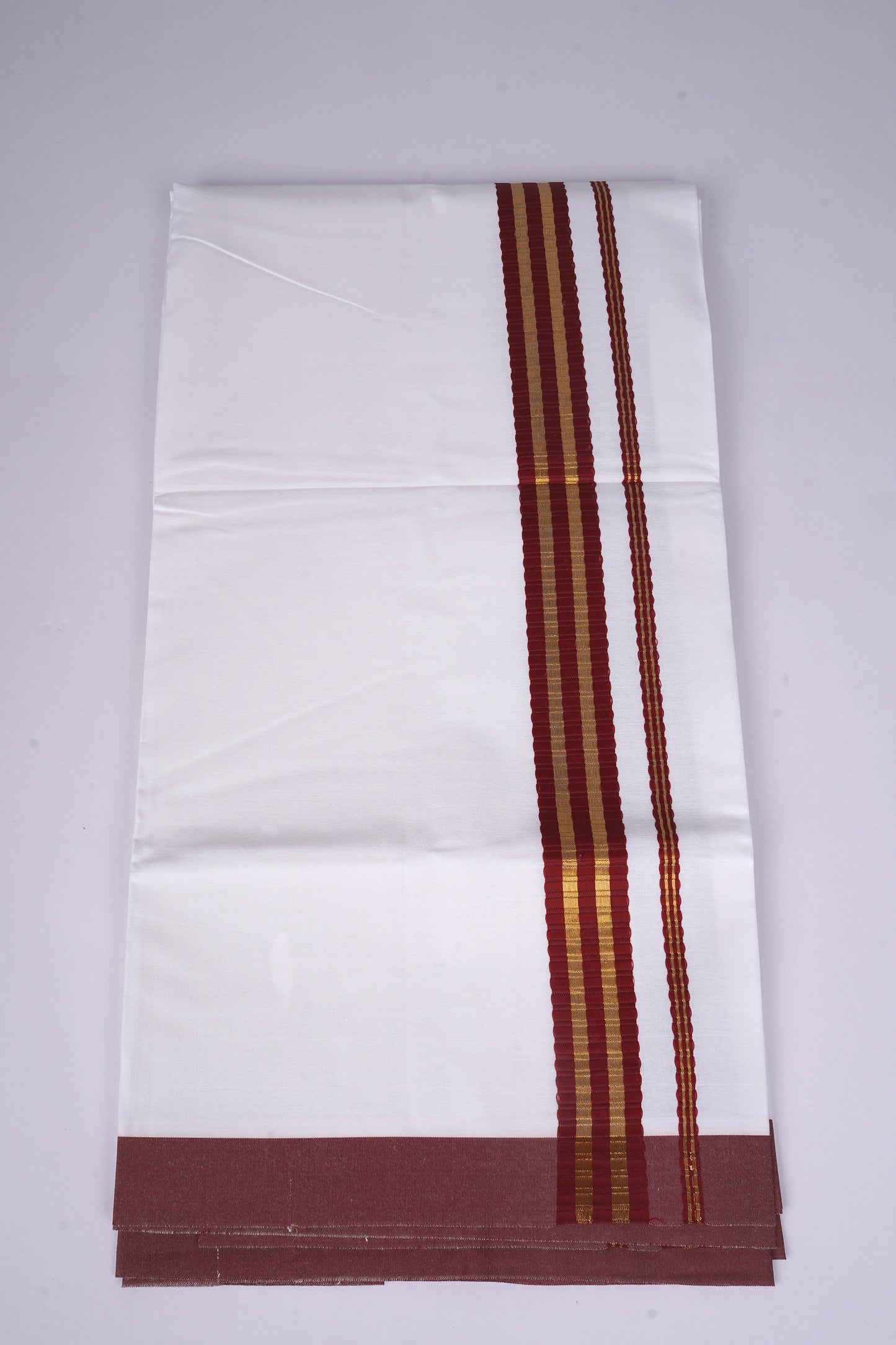 FS-100 W/S DHOTI  2.00 MTR - Dark Brown