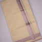 RGD-07C CREAM DOUBLE DHOTI  4.00 MTR
