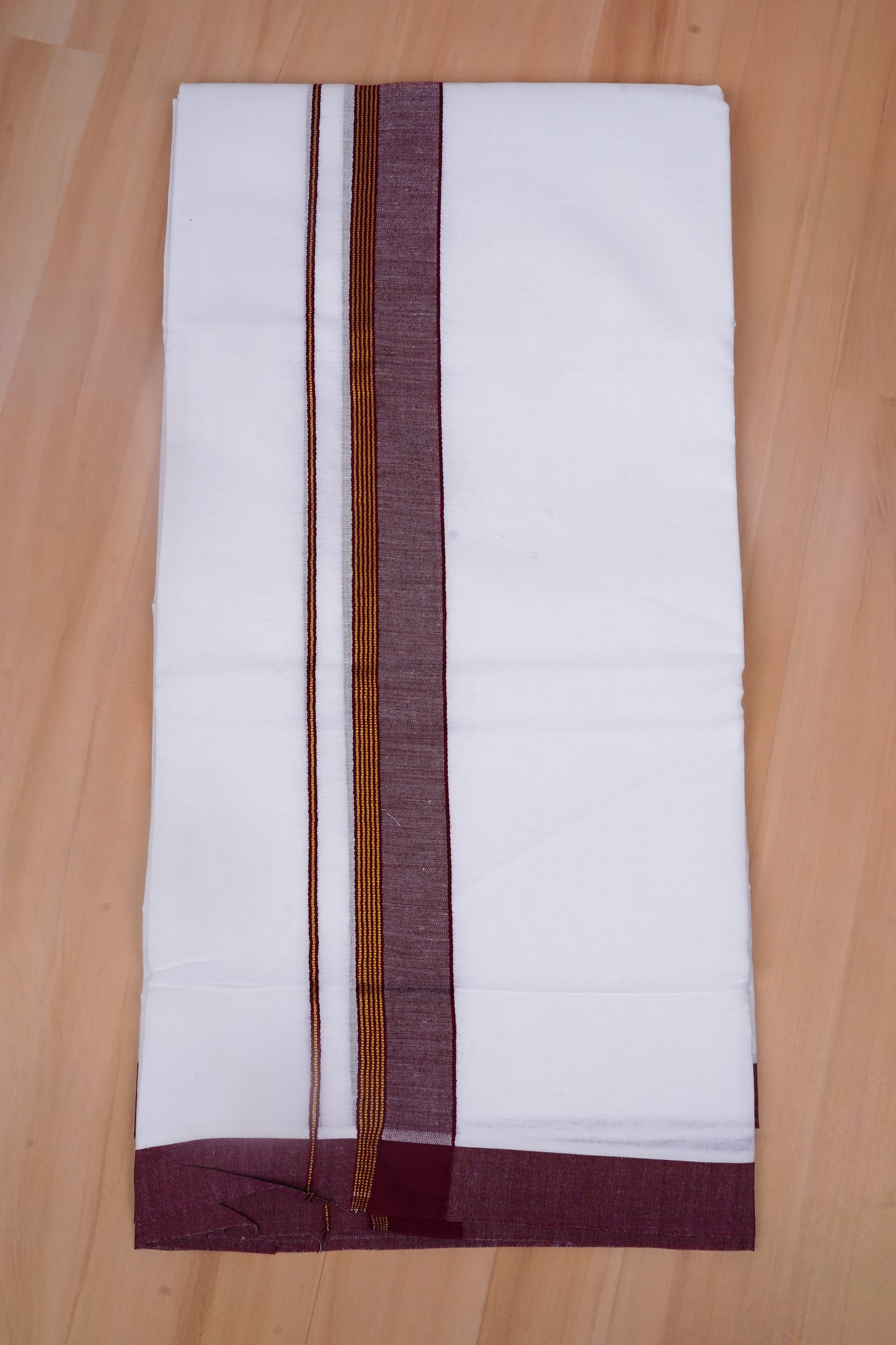 FCD-524 W/D DHOTI 3.80 MTR-Dark Maroon