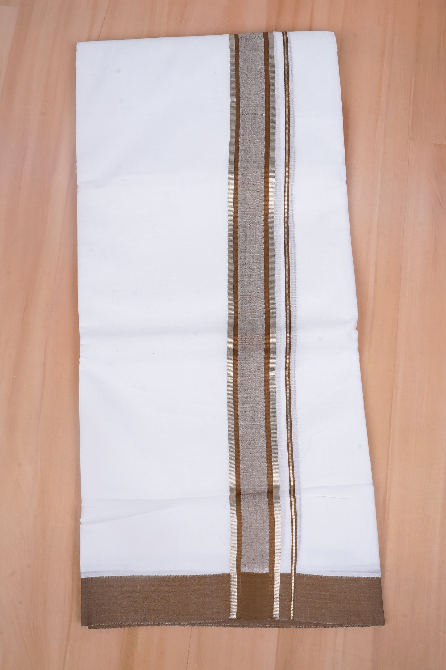 FCD-409 W/D DHOTI 3.80 MTR - Dark Brown