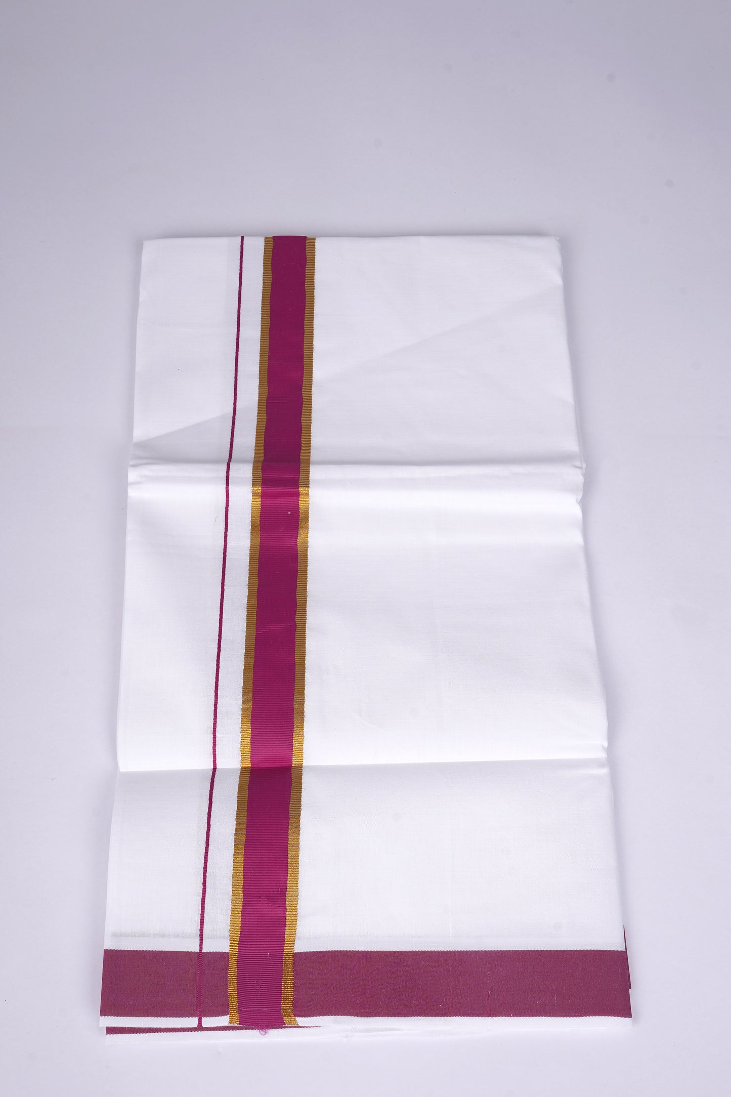 FS-115 W/S DHOTI 2.00 MTR - GOLD DARKVIOLET