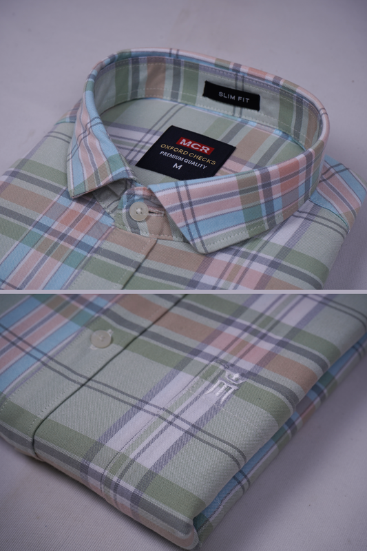 MCR OXFORD 89003 Full Sleeve Formal Color Shirt For Men