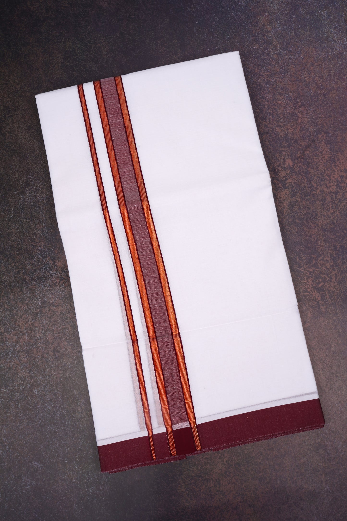 FD-176 W/D DHOTI 3.80 MTR-Dark Pink
