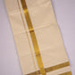 GLD-102C CREAM DOUBLE DHOTI  4.00 MTR