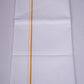 SS-STAIN FREE W/S DHOTI  2.00 MTR - Yellow