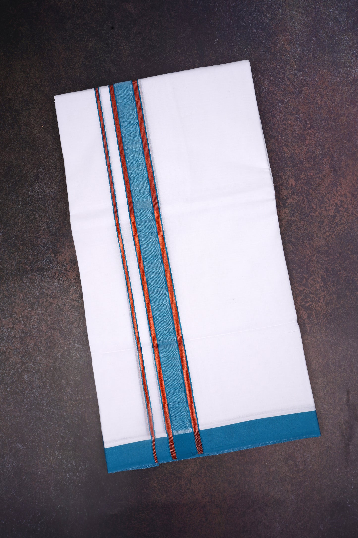 FD-176 W/D DHOTI 3.80 MTR-Light Blue