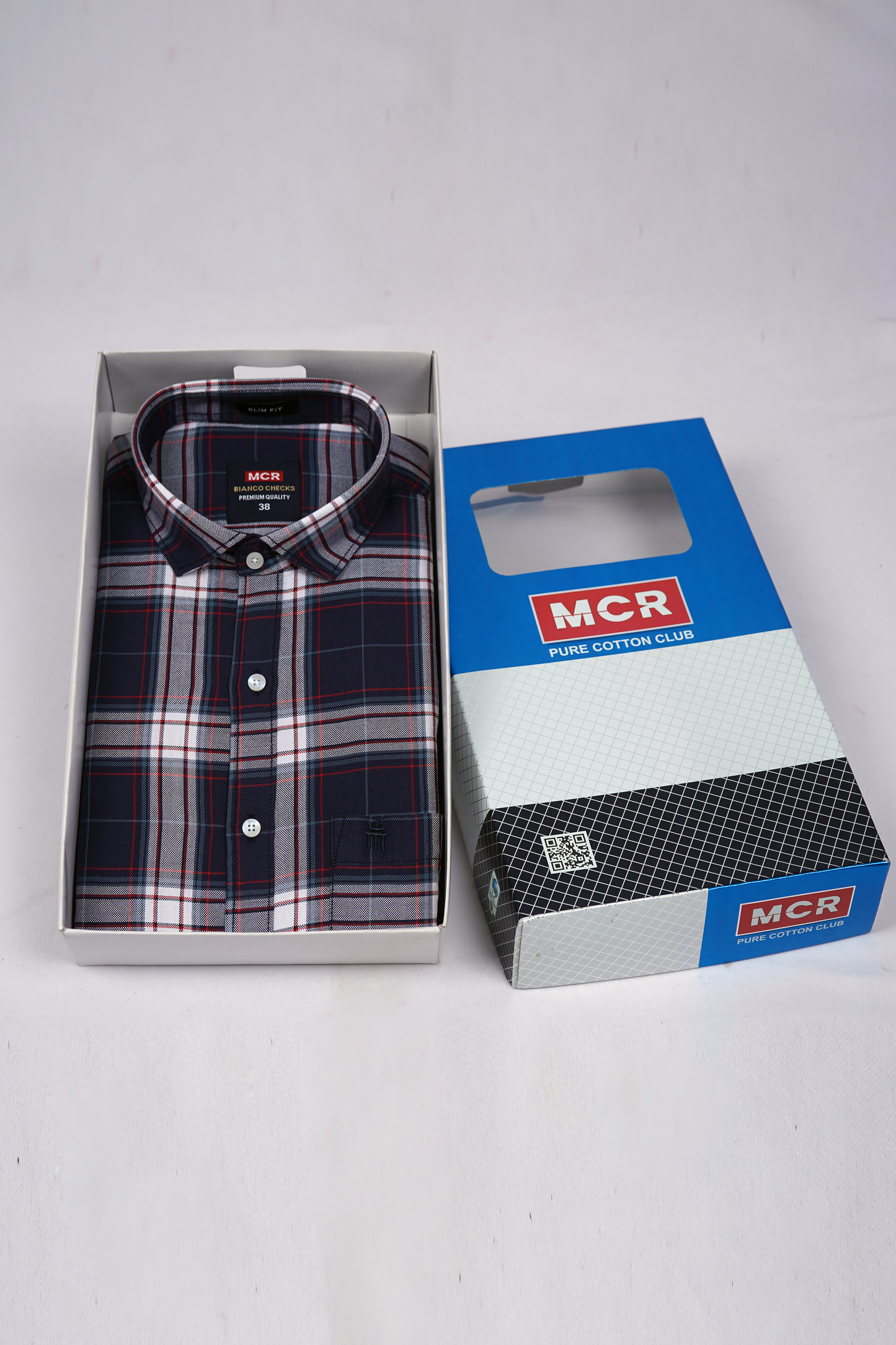 MCR BIANCO CHECKS 91004 Full Sleeve Formal Color Shirt For Men