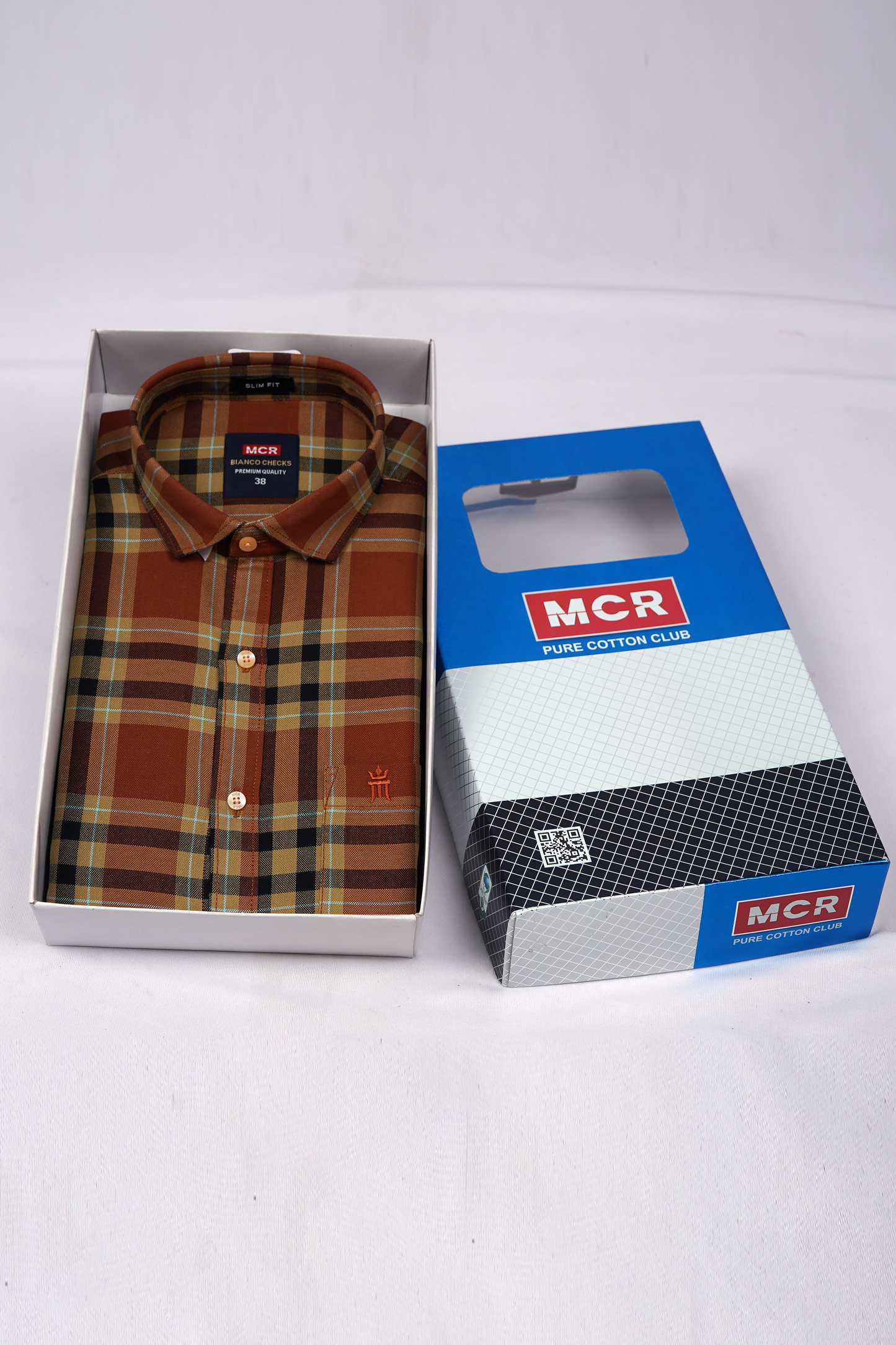 MCR BIANCO CHECKS 91013 Full Sleeve Formal Color Shirt For Men