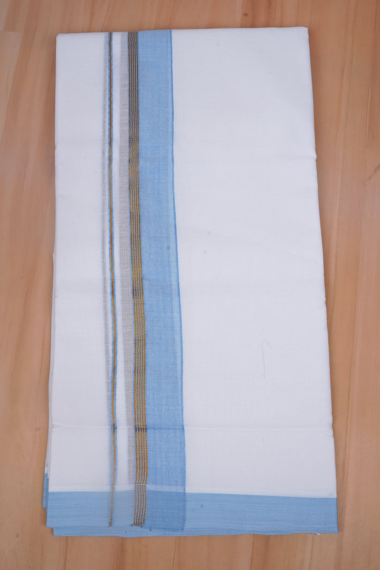 FCD-524 W/D DHOTI 3.80 MTR-Sky Blue