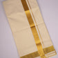 GLD-103C CREAM DOUBLE DHOTI  4.00 MTR