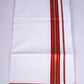 FS-108 W/S DHOTI  2.00 MTR -Red