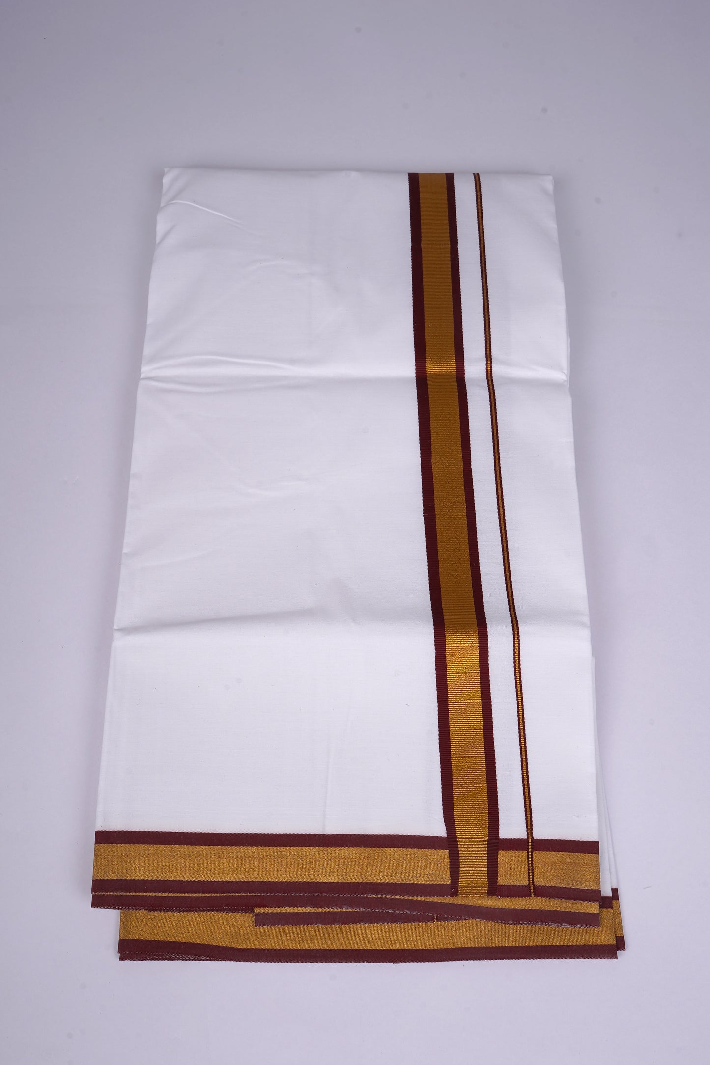 FS-103 W/S DHOTI 2.00 MTR - GOLD MAROON