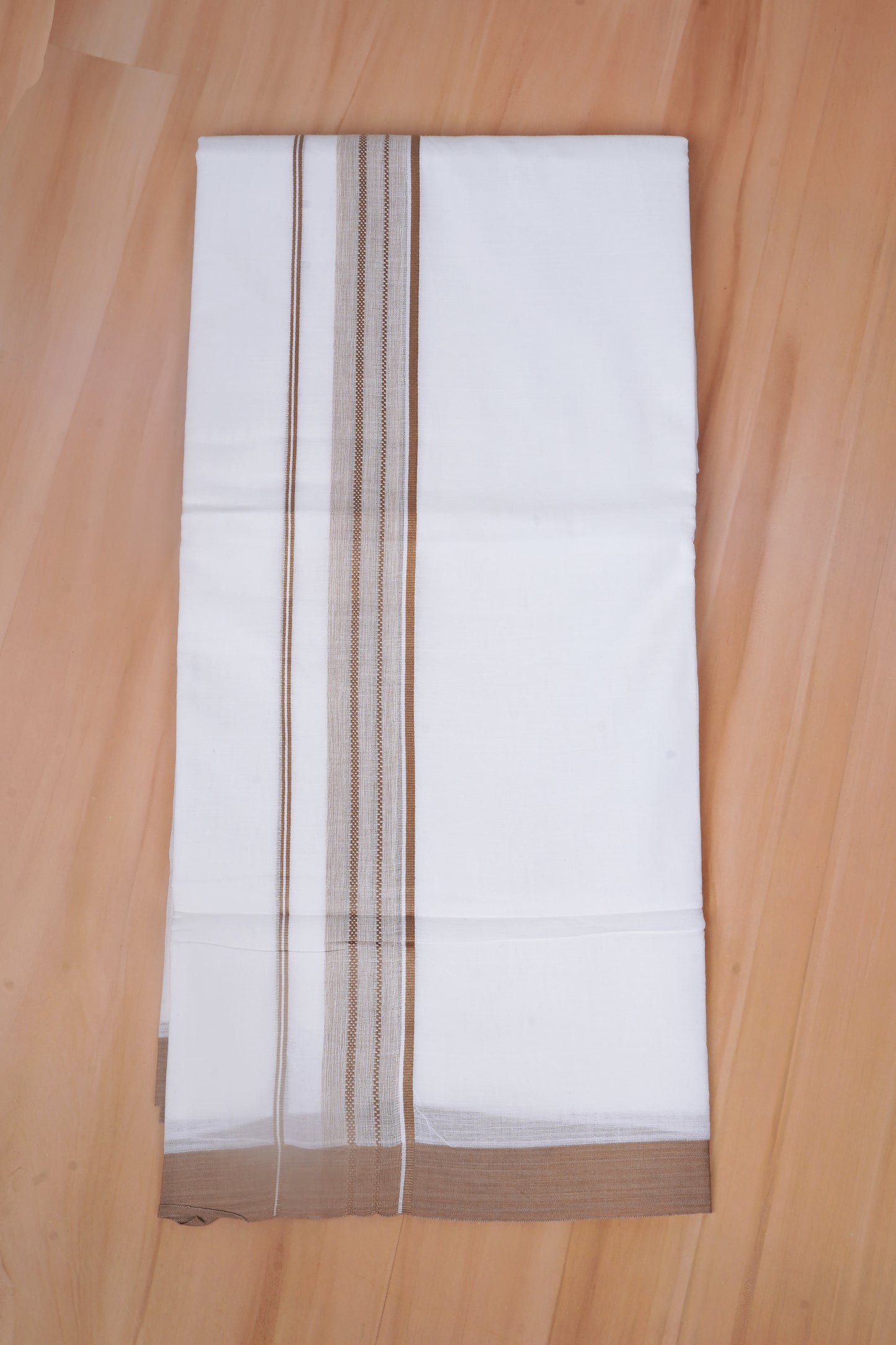 FCD-585 W/D DHOTI 3.80 MTR - Light Brown