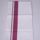 FS-136 W/S DHOTI  2.00 MTR - Dark Pink
