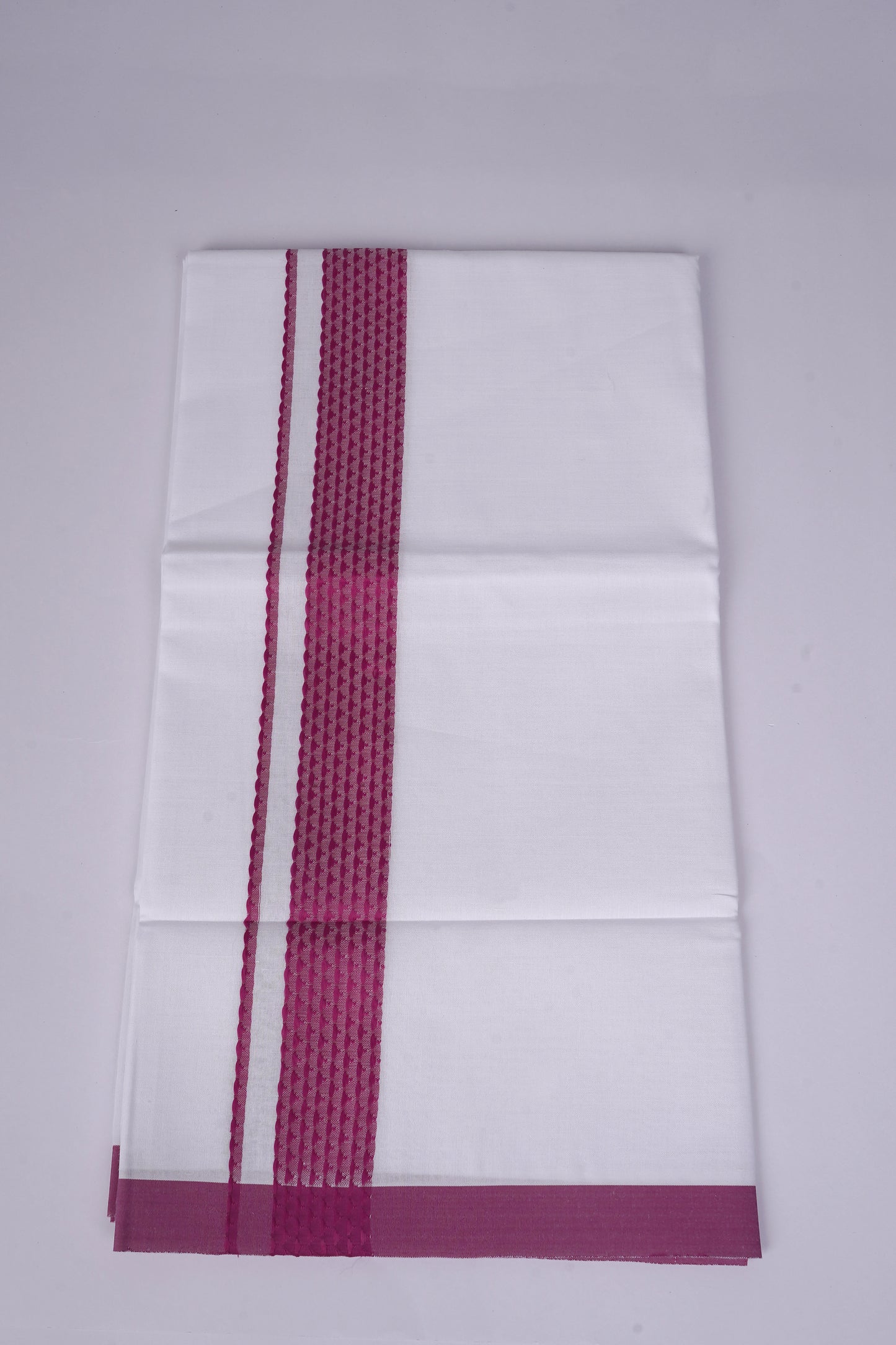 FS-136 W/S DHOTI  2.00 MTR - Dark Pink
