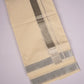 SLD-92C CREAM DOUBLE DHOTI  4.00 MTR