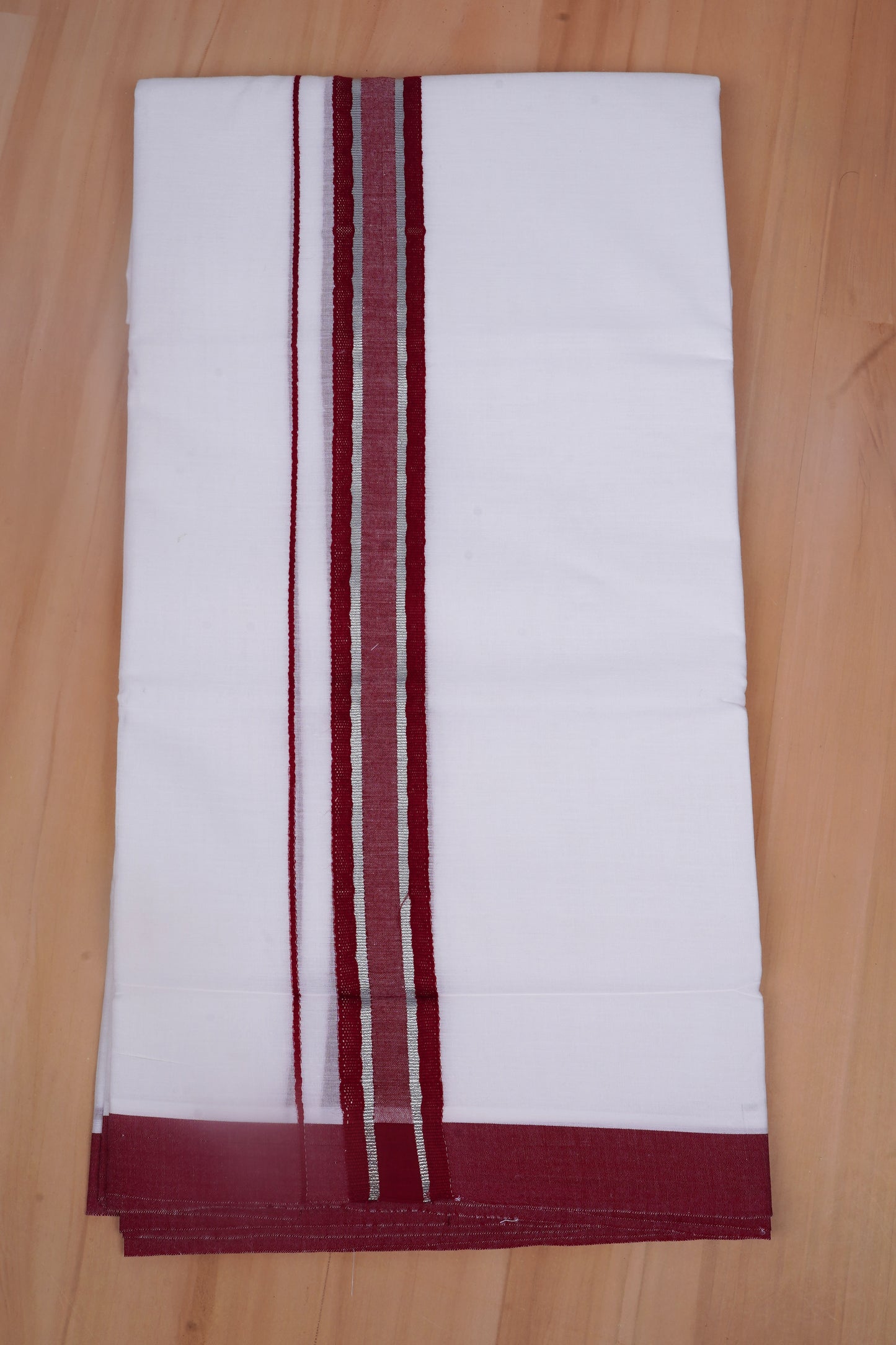 FCD-520 W/D DHOTI 3.80 MTR-Dark Maroon