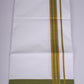 FS-107 W/S DHOTI 2.00 MTR - GOLD DARK GREEN