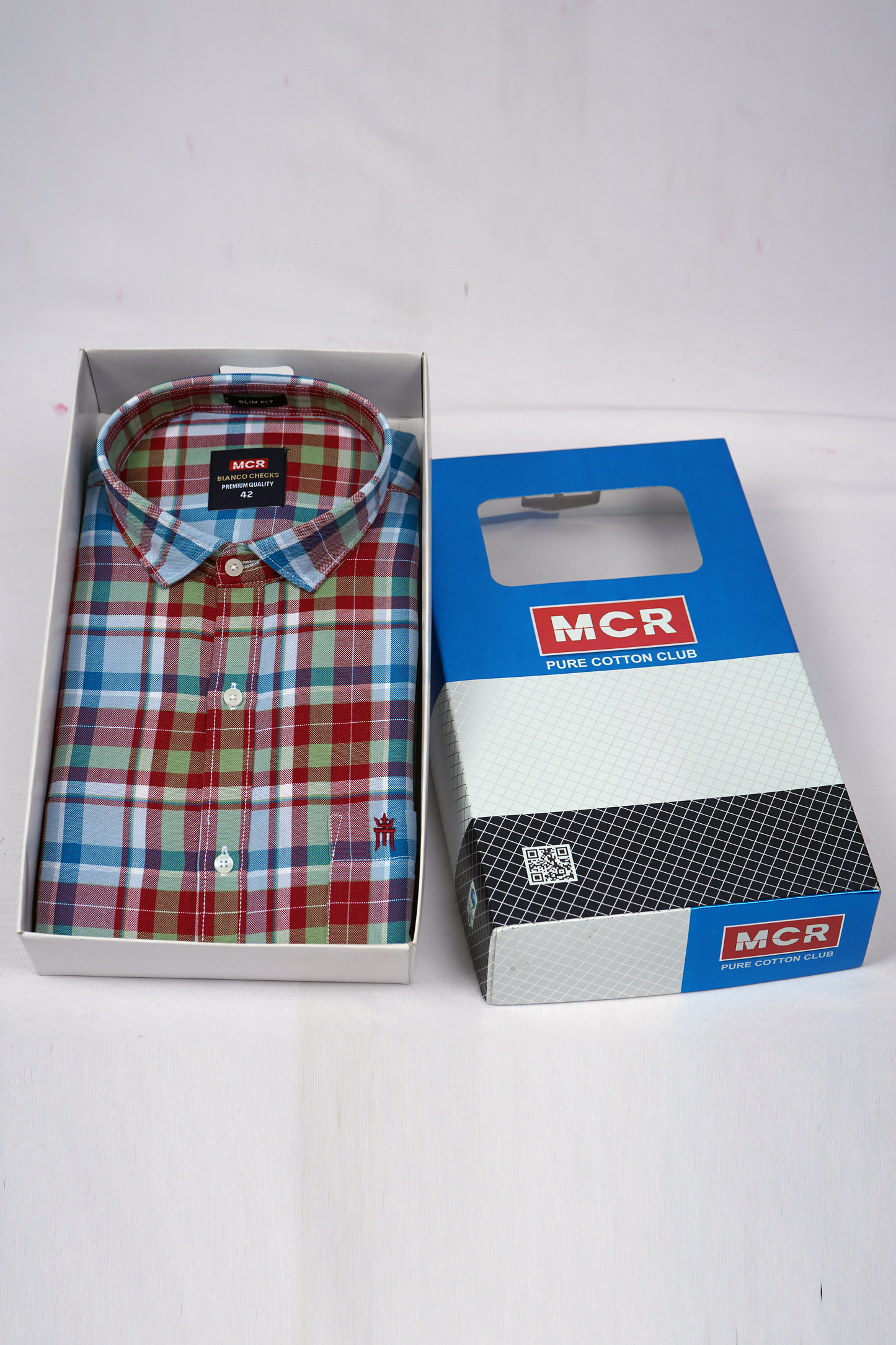 MCR BIANCO CHECKS 91009 Full Sleeve Formal Color Shirt For Men