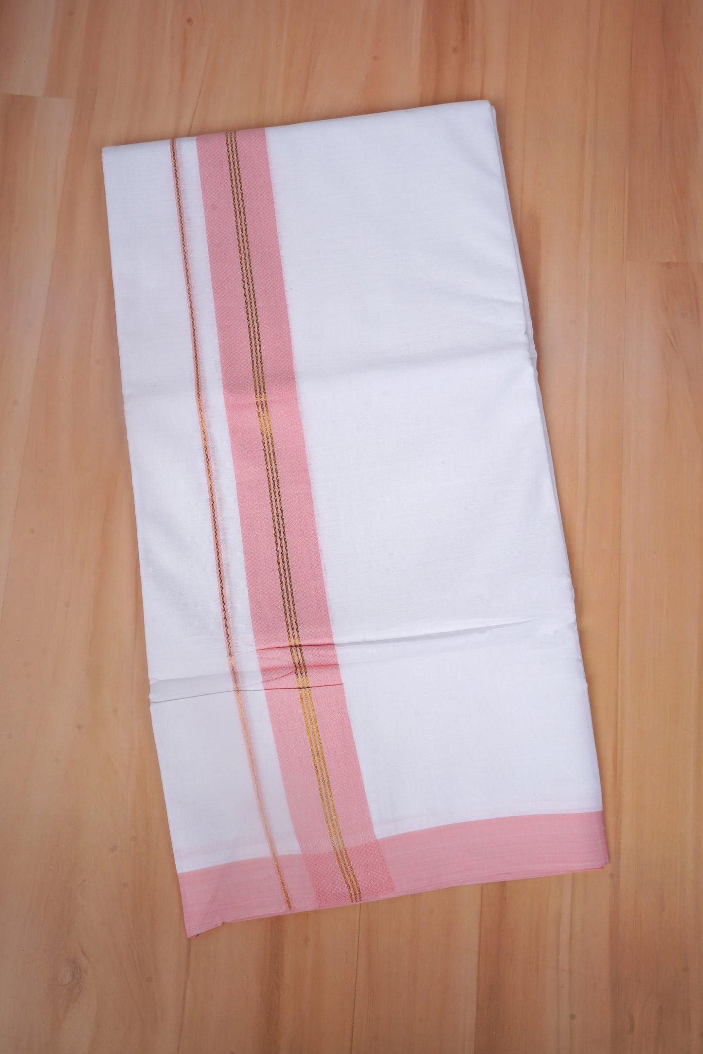 FCD-606 W/D DHOTI 3.80 MTR - Light pink