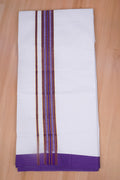 TOP GOLD W/S DHOTI 2.00 MTR-Violet