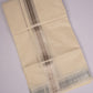 SLD-74C CREAM DOUBLE DHOTI  4.00 MTR