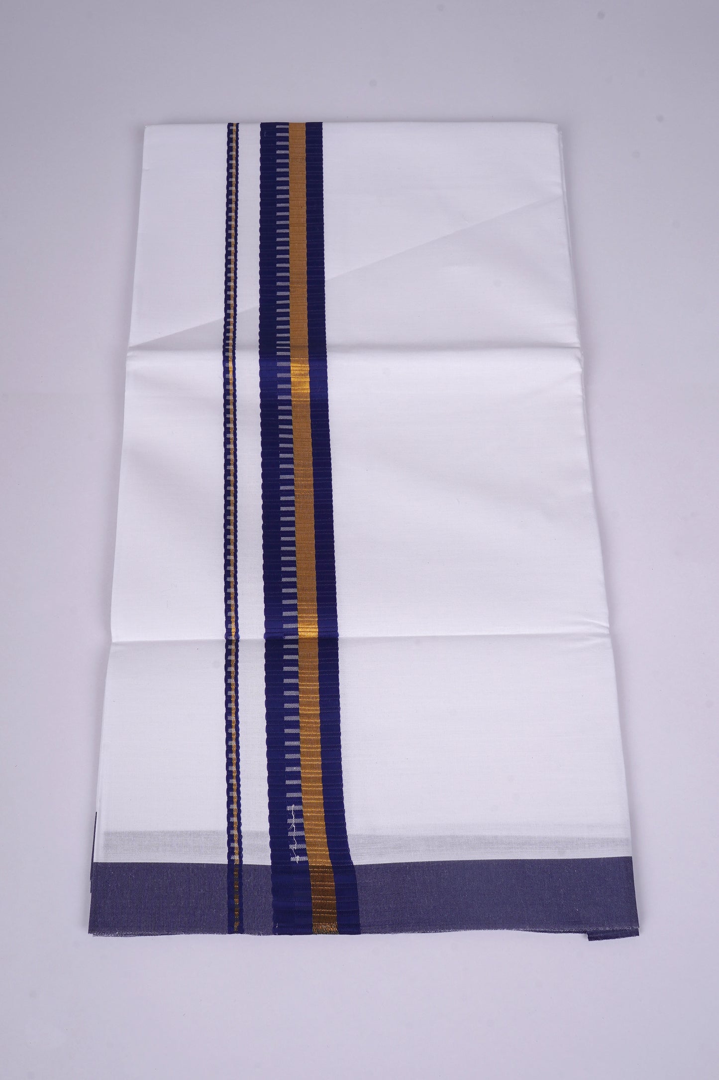 FS-93 W/S DHOTI 2.00 MTR - GOLD DARK BLUE