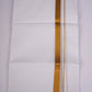 GLD-41 WHITE DOUBLE DHOTI  4.00 MTR