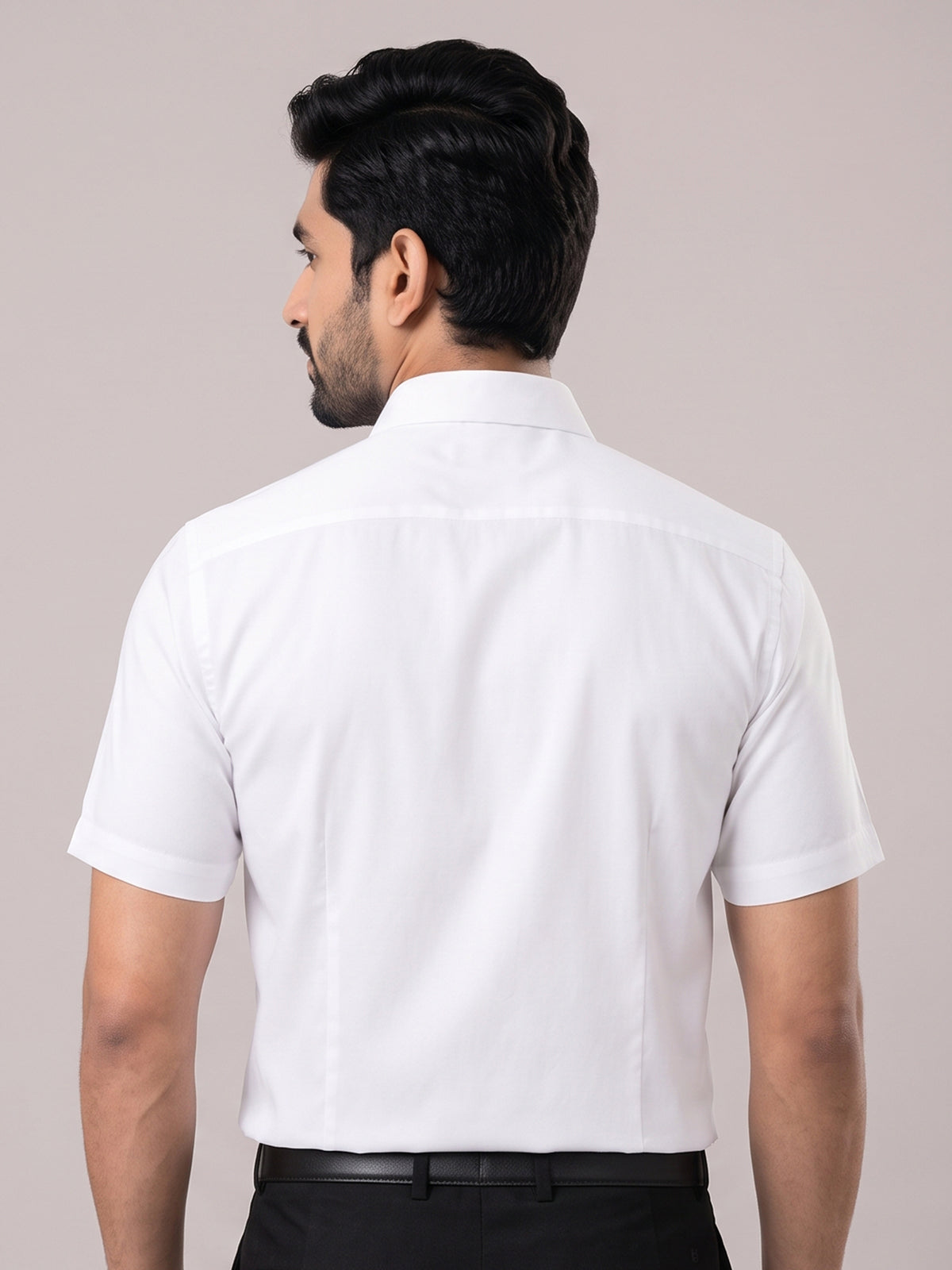 Anti Wrinkle Free Formal White Shirt For Men