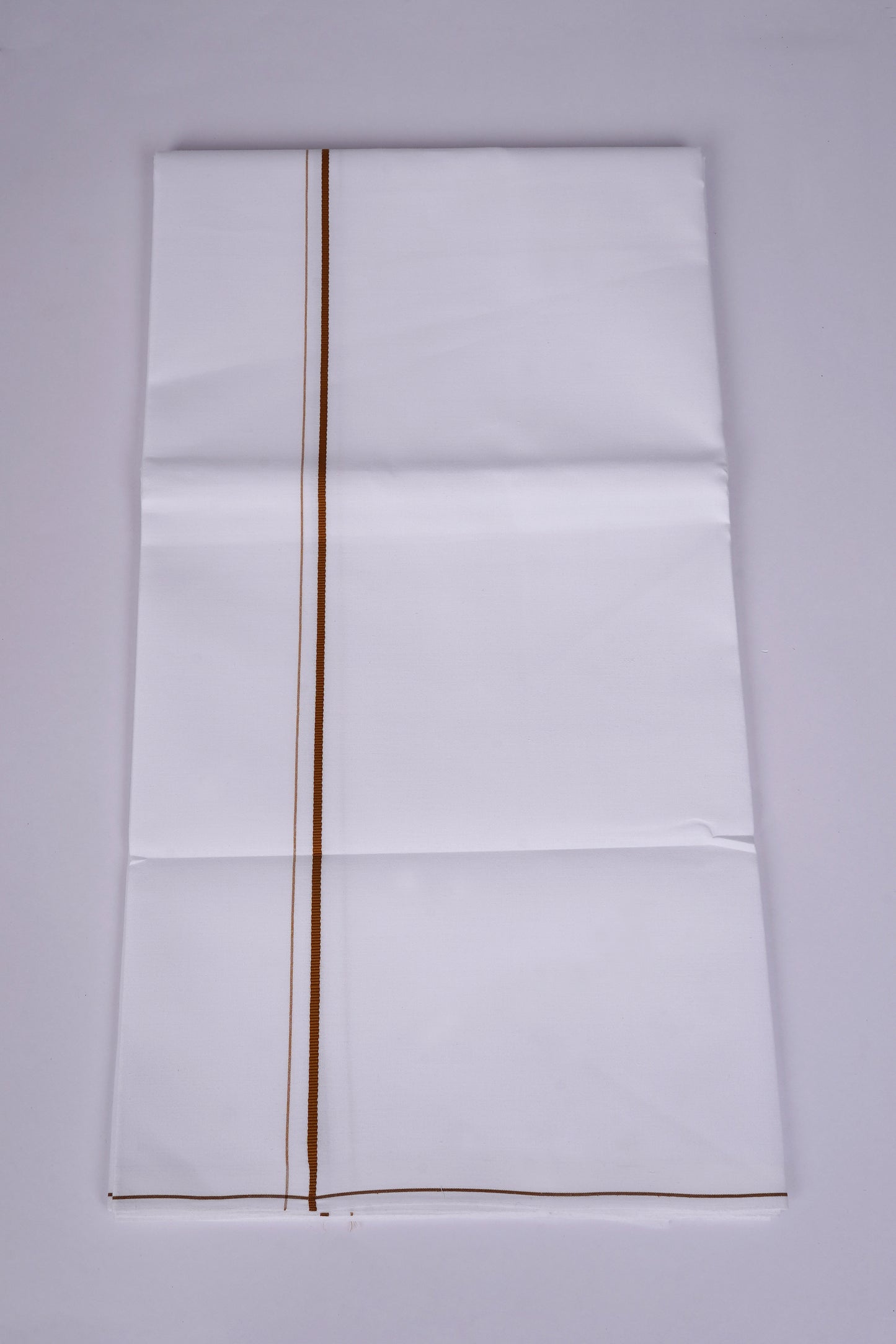 SS-STAIN FREE W/S DHOTI  2.00 MTR - Brown