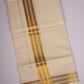 GLD-157C CREAM DOUBLE DHOTHIE 4.00 MTR