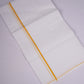 SD-10 WHITE DOUBLE DHOTI  3.80 MTR - yellow