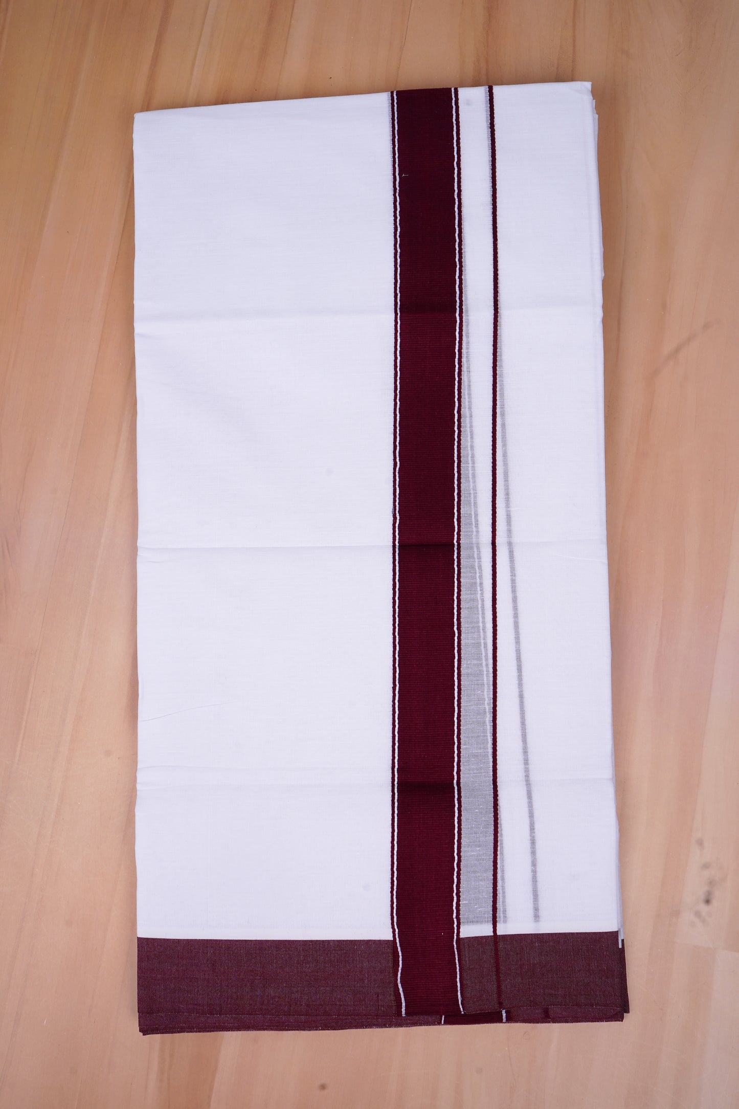 FCD-487 W/D DHOTI 3.80 MTR-Dark Maroon