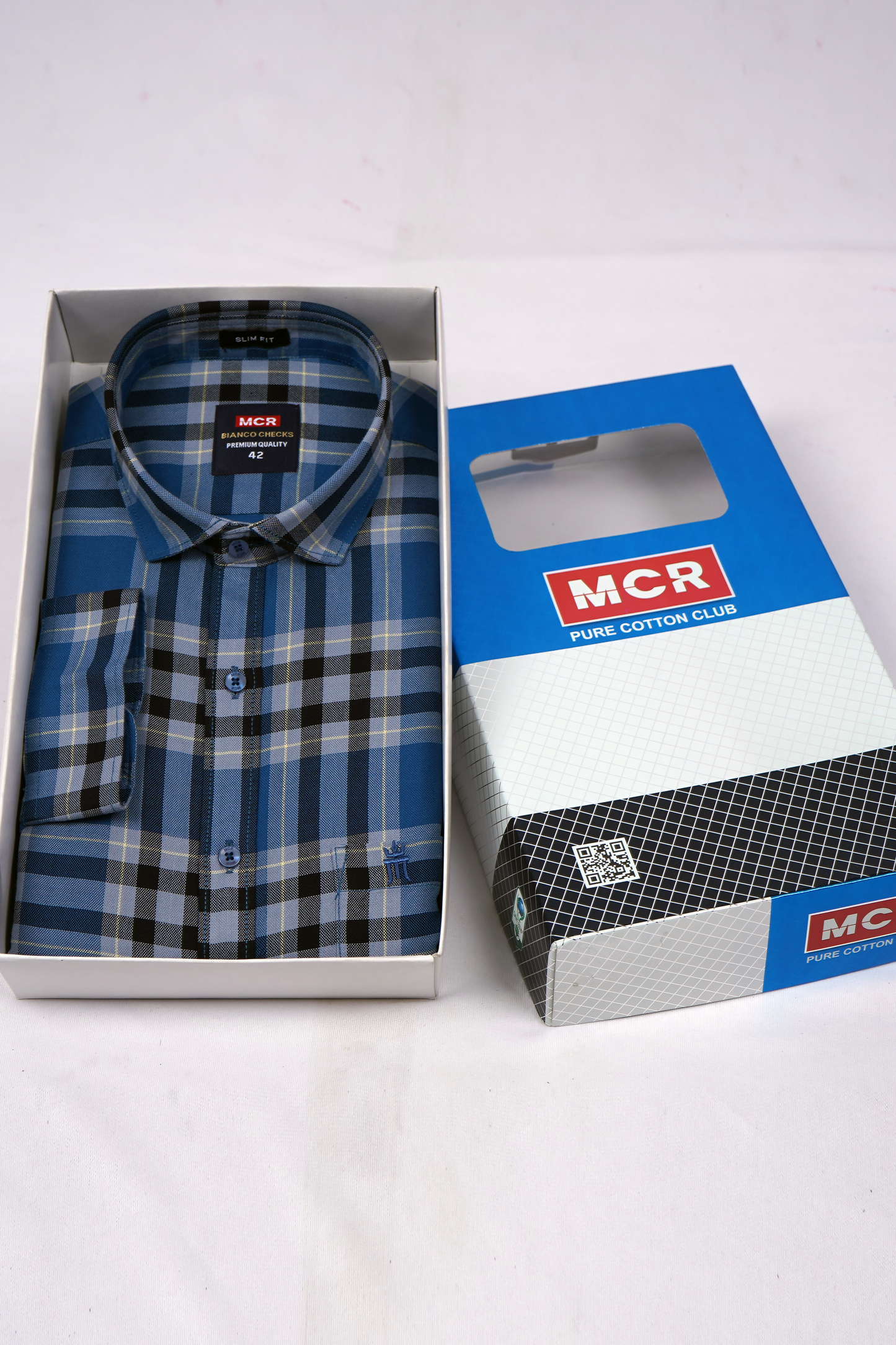MCR BIANCO CHECKS 91012 Full Sleeve Formal Color Shirt For Men