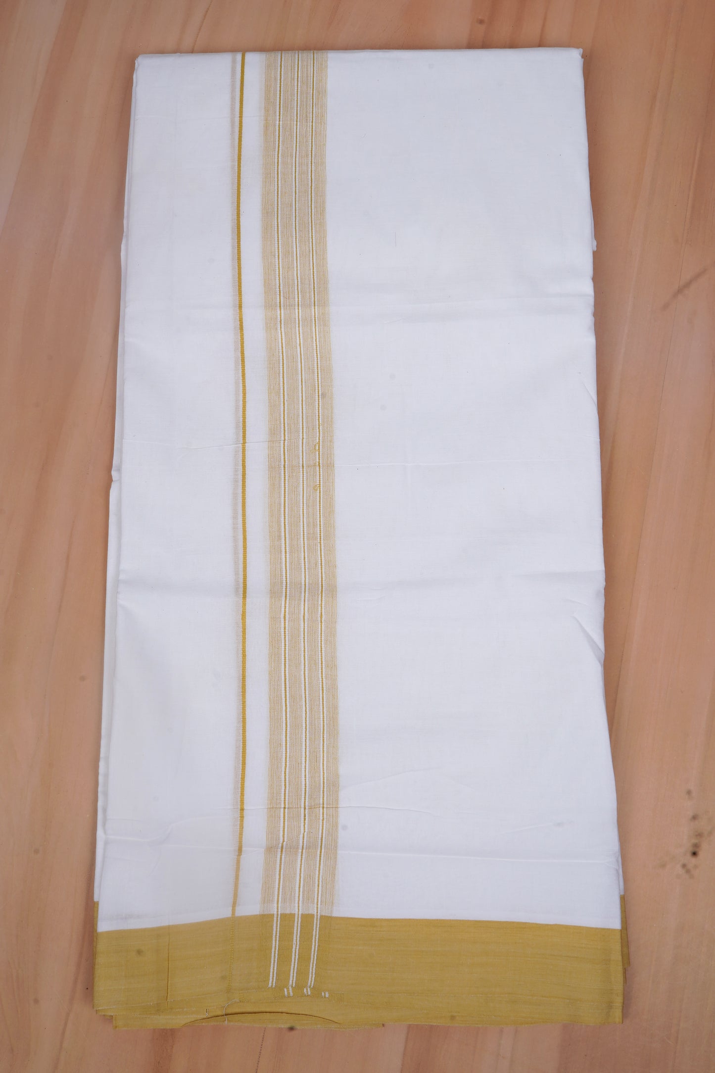 FCD-599 W/D DHOTI 3.80 MTR - Light Yellow